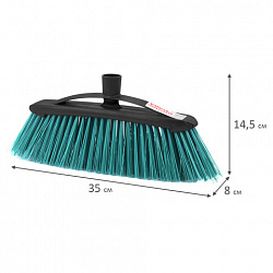 Щетка для уборки VILEDA PROFESSIONAL "ЭКО", ширина 30 см, щетина 8 см, ЖЕСТКАЯ, крепление еврорезьба, 519227