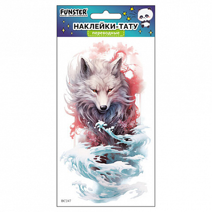 Наклейки-тату переводные "Разные", 20,5х10 см, ассорти 12 видов, FUNSTER (ФАНСТЕР), 666102