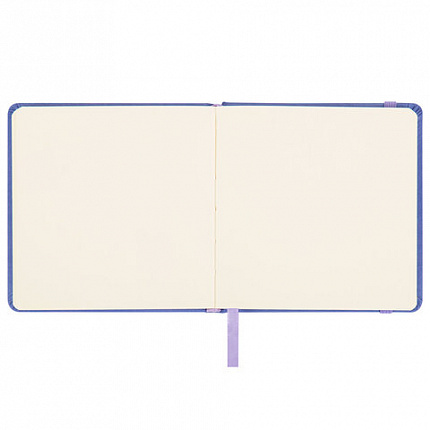 Скетчбук, слоновая кость 140 г/м2 120х120 мм, 80 л., КОЖЗАМ, резинка, BRAUBERG ART CLASSIC, пастель сиреневый, 116877