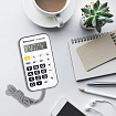 Калькулятор карманный со шнурком BRAUBERG DC-109-WBL (61x110 мм), 8 разрядов, БЕЛЫЙ/ЧЕРНЫЙ, 272643