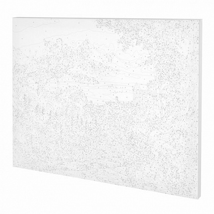 Картина по номерам 40x50 см, ОСТРОВ СОКРОВИЩ "Город у моря", на подрамнике, акрил, кисти, 663271