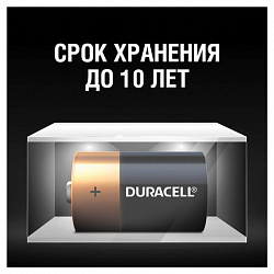 Батарейки DURACELL Basic, D (LR20, 13А), алкалиновые, КОМПЛЕКТ 2 шт., в блистере, MN 1300D LR20