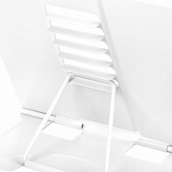 Подставка для книг и учебников большая BRAUBERG, White, регулируемый угол наклона, металлическая, 238056