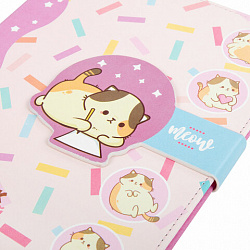 Дневник 1-4 класс 48 л., кожзам (твердая), застежка, ЮНЛАНДИЯ, "Котики", 106941