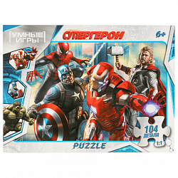 Пазл картонный для детей, лицензия АССОРТИ, УМНЫЕ ИГРЫ