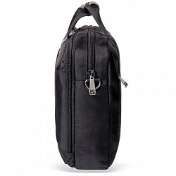 Сумка портфель BRAUBERG DANDY с отделением для ноутбука 15-16", 2 отделения, "Combi", черная, 32х41х10 см, 240397