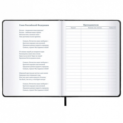 Дневник 1-11 класс 48 л., кожзам (твердая с поролоном), нашивка, BRAUBERG IGUANA, черный, 107225