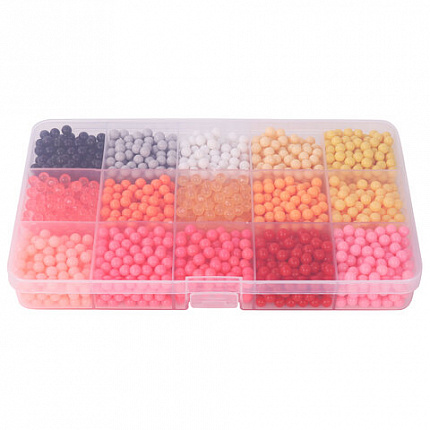 Аквамозаика 30 цветов 12000 бусин, с трафаретами, инструментами, аксессуарами, BRAUBERG KIDS, 664917