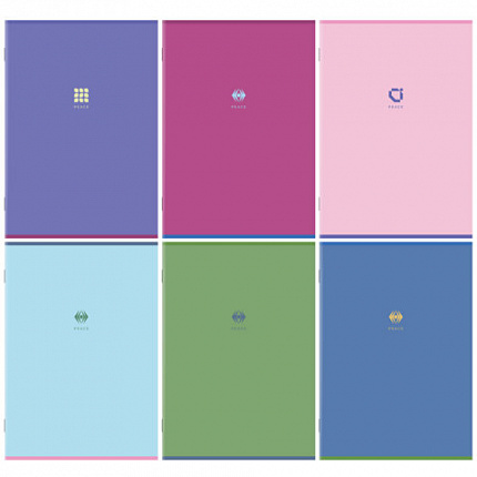 Тетрадь А4 96 л. STAFF College скоба, клетка, офсет №2 ЭКОНОМ, обложка картон, ОДНОТОННАЯ, 405620