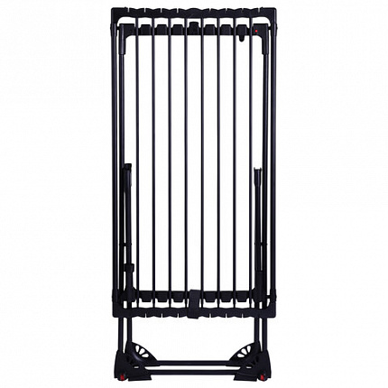 Сушилка напольная для белья раскладная, 3 зоны сушки, 20 метров, LAIMA HOME DUO SLIDING BLACK, 700469