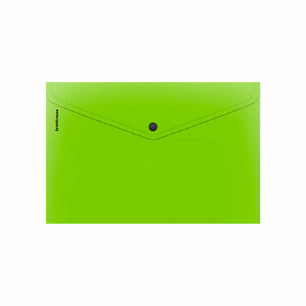 Папка-конверт с кнопкой ERICH KRAUSE "Soft Reef", A4, до 120 листов, непрозрачная, ассорти, 0,18 мм, 62956