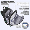 Ранец BRAUBERG PREMIUM, 2 отделения, с брелоком, "К звездам!", ЛАМПОЧКИ, 38х29х16 см, 270599