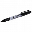 Маркер перманентный STAFF EVERYDAY PM-233, ЧЕРНЫЙ, эргономичный корпус, круглый наконечник 2 мм, 151233