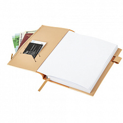 Ежедневник недатированный А5 145х220 мм, BRAUBERG "Zipline" под кожу, карман-молния, 160 л., бежевый, 116250