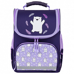 Ранец ПИФАГОР BASIC, 1 отделение, 3 кармана, эргономичная спинка, "Happy bear", 35х28х18 см, 272047