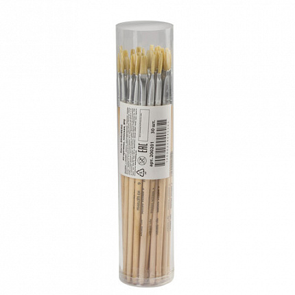 Кисть BRAUBERG, щетина, плоская, № 6, 200201