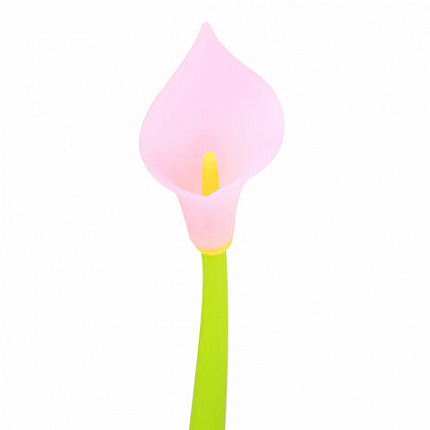 Ручка фигурная шариковая ЮНЛАНДИЯ "Цветок", силиконовый корпус, ассорти, СИНЯЯ, пишущий узел 0,7 мм, 143797