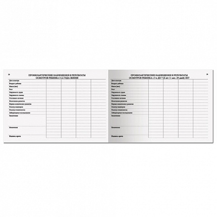 Медицинская карта "История развития ребенка", форма №112, 96 л., картон, А5 (205х150 мм), для девочки, STAFF, 130230