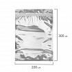 Пакеты дой-пак с замком ZIP LOCK, металлизированная + прозрачная стенка, 200х300 + 50 мм, КОМПЛЕКТ 100 штук, 70 мкм, BRAUBERG, 700687