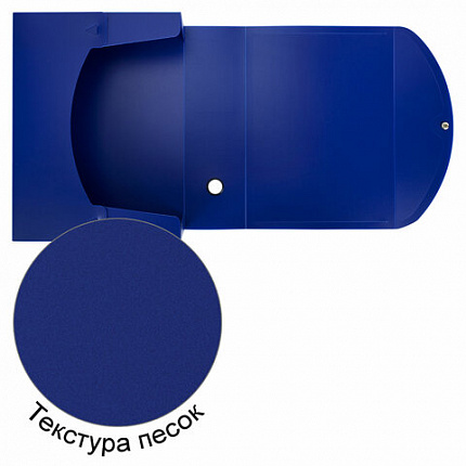 Короб архивный 330х245х100 мм, пластик разборный, до 900 листов, синий, 0,9 мм, BRAUBERG EXTRA, 272894