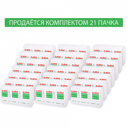 Полотенца бумажные 200 шт., LAIMA (H2) ADVANCED, 2-слойные, белые, КОМПЛЕКТ 21 пачка, 22,5х21,3, Z-сложение, 111337