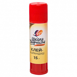 Клей-карандаш ЛУЧ "Школа творчества", 15 г, PVP основа, 29С 1736-08