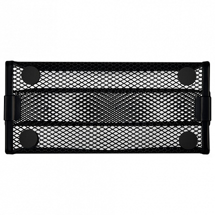 Подставка для бумаг и писем BRAUBERG "Germanium", металлическая, 3 секции, 122х173х83 мм, черная, 231946