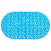 Коврик для ванны противоскользящий 69х40 см, "Камешки", овальный, прозрачно-голубой, ПВХ, PRIMILA (ПРИМИЛА), 700368