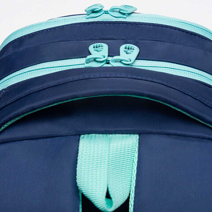 Рюкзак GRIZZLY школьный, анатомическая спинка, 2 отделения, для девочек, "AZURE", 40х25х13 см, RG-564-4/1