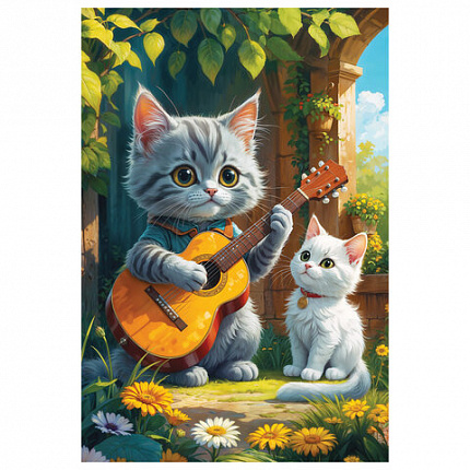 Пазл картонный 54 элемента "ОЧАРОВАТЕЛЬНЫЕ МОРДАШКИ", АССОРТИ, 40 видов, 175х130 мм, HATBER