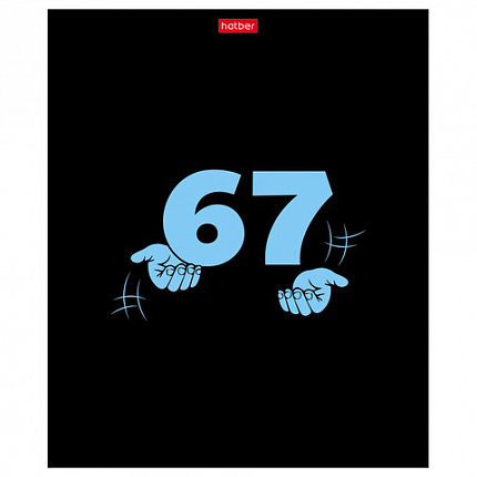 Тетрадь А5 48л. HATBER скоба, клетка, обложка картон, 6-7 (Сикс-Севен) Выпуск №1 (мик, 48Т5В1