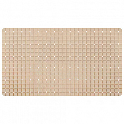 Коврик для ванны противоскользящий 71х40 см, "Пиксели", бежевый, ПВХ, присоски, PRIMILA (ПРИМИЛА), 700383