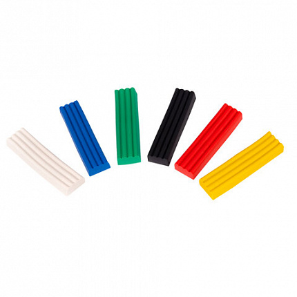 Пластилин классический ПИФАГОР "ЭНИКИ-БЕНИКИ СУПЕР", 6 цветов, 120 г, стек, 106428