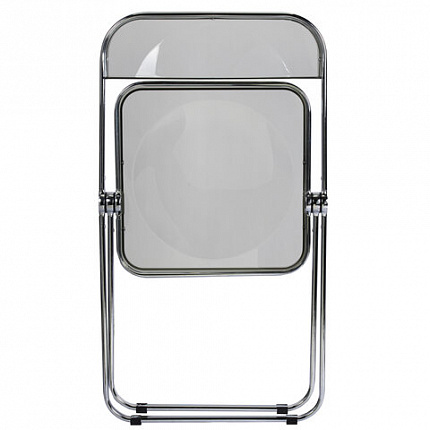 Стул складной прозрачный тонированный BRABIX "Glam CF-020", хромированный каркас, пластик, 533247