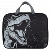 Папка на молнии с ручками BRAUBERG А4, 1 отделение, полиэстер, 80 мм, "Scary dino", 273308