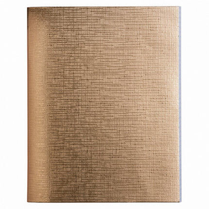 Тетрадь бумвинил А5 48 л. скоба, офсет №1, клетка, с полями, "ЗОЛОТО Metallic", HATBER, 059231, 48Т5бвВ1