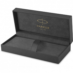 Ручка шариковая PARKER "Sonnet Core Stainless Steel GT", корпус серебро, позолота, черная, 1931507