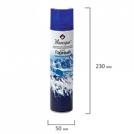 Освежитель воздуха аэрозольный 300 мл МЕЛОДИЯ "ГОРНЫЙ", 601904