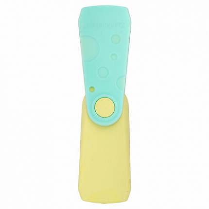 Ластик BRAUBERG "ULTRA PASTEL", 57х24х15 мм, пастельные цвета ассорти, бирюзовый пластиковый держатель, 272688