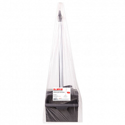 Совок для мусора КОМПЛЕКТ щетка + 2 рукоятки по 80 см, БОЛЬШОЙ улица / офис / дом, серый LAIMA PROFESSIONAL, 606663