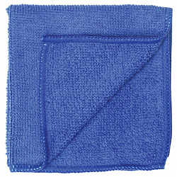 Салфетка из МИКРОФИБРЫ универсальная 30х30 см, синяя, 180 г/м2, ЛЮБАША ЭКОНОМ, 603949