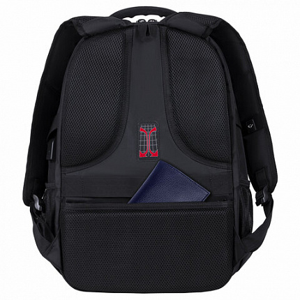 Рюкзак GERMANIUM UPGRADE универсальный, 3 отделения, отделение для ноутбука, USB-порт, "UP-2", черный, 47х33х21 см, 271666