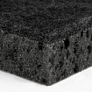 Губки для посуды 9,8х6,6х3 см, КОМПЛЕКТ 10 шт., SQUARE BLACK, КРУПНОПОРИСТЫЙ поролон с абразивным слоем, LAIMA, 608648