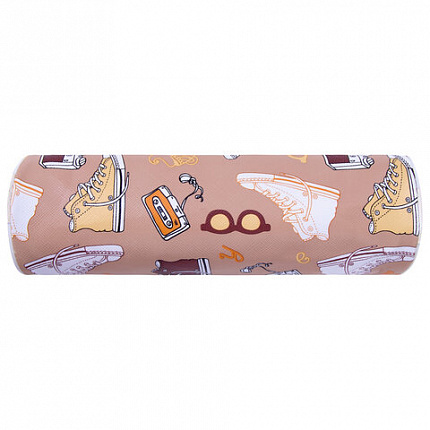Пенал-тубус ПИФАГОР, мягкий, "HOLIDAY", 20х7 см, 229269