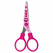 Ножницы 130 мм с цветной печатью "Поросята", розовые, закругленные, BRAUBERG KIDS, 232272