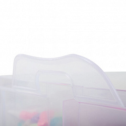 Набор резинок для плетения украшений 3 000 шт., 15 цветов, бокс, бусины, станок, BAMBOX (БАМБОКС), 665976