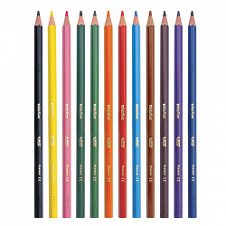 Карандаши цветные BIC "Kids ECOlutions Evolution", 12 цветов, шестигранные, 82902914