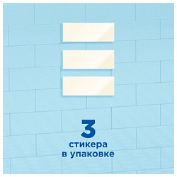 Освежитель/очиститель для унитаза/писсуара 3 шт., ТУАЛЕТНЫЙ УТЕНОК "Морской", Стикер чистоты, 358974