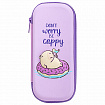 Пенал BRAUBERG, 1 отделение, 1 откидная планка, EVA, 22х10х5 см, "Capybara", 272335