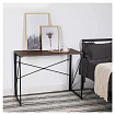 Стол на металлокаркасе BRABIX "LOFT CD-002", 1000х500х750 мм, складной, цвет морёный дуб, 641212